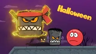Red Ball 4 Animation Red Ball Hero Vs Zombie Boss & Ninja Boss In Halloween