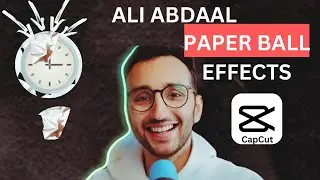 Edit Ali Abdaal Shorts Paper Ball Effects| CapCut PC |Paper transition with Green Screen