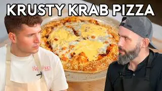 Can We Recreate the Krusty Krab Pizza? Babish vs. @NickDiGiovanni