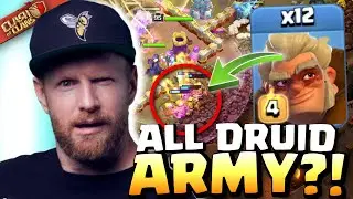 Insane New ALL DRUID ARMY vs MAX TH16 Hard Mode Base! Clash of Clans