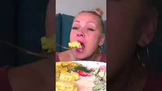 мукбанг котлеты #mukbang #кабачкижареные #еда #рецепты #кулинария #вкусно #мукбанг