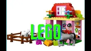 Конструктор LEGO. Загон для лошадки.