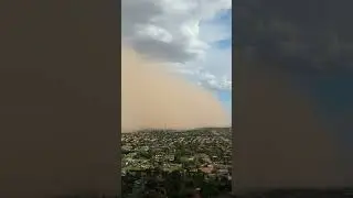 Monsoon season #phoenix #duststorm #desert