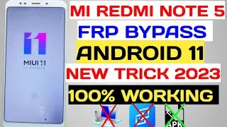 mi note 5 frp bypass/mi note 5 frp bypass without pc 2023/redmi note 5 frp bypass