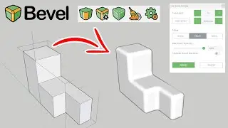 How to use the new BEVEL plugin for SketchUp?