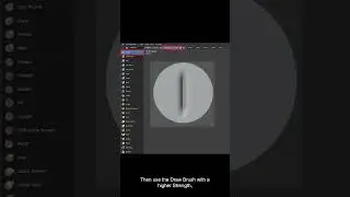 Create a Stitches sculpting brush in Blender #shorts #blender
