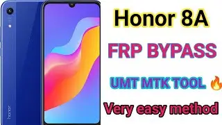 Honor 8A frp bypass latest security | Old method not working Solution | UMT MTK TOOL 2024