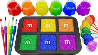 ❤🧡💛💚💙Satisfying RainbowCara Membuat Permen Hati Lolipop Pelangi dan Kolam Slime menjadi Playdoh ASMR