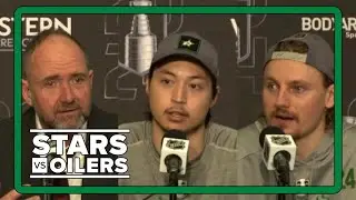 Stars-Oilers Western Conference Final Game 3 post-game interviews: Robertson, Hintz and DeBoer