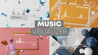 3D Music Visualizer | After Effects Template | Audio  Visualizer