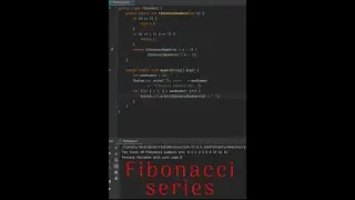 Fibonacci series in Java #shorts