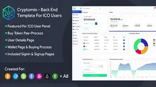 Cryptomio - Bootstrap 4 Admin Template | Themeforest Website Templates and Themes