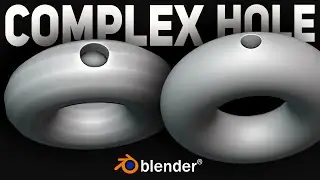 blender tips : CUT A HOLE in  a hard complex surface