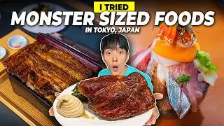 MONSTER SIZED Foods in Tokyo, Japan! (feat. Holafly)