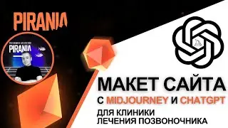 Как создать прототип сайта для клиники лечения позвоночника с помощью Midjourney и ChatGPT