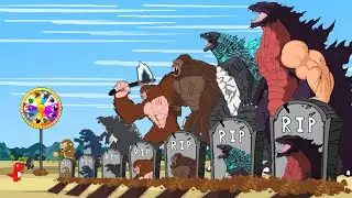 TEAM Godzilla & KONG, SHIN GODZILLA: Returning From The Dead-   Rotation Luck? |  FUNNY CARTOON