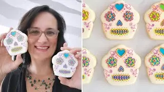 Sugar Skull Cupcake Cookies