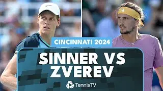 JANNIK SINNER VS ALEXANDER ZVEREV CINCINNATI OPEN 2024 | TENNIS SEMIFINAL🔴