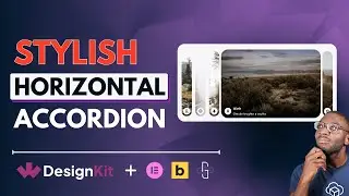 Stylish Horizontal Accordion in Elementor: WDesignKit Widget Creator Tutorial