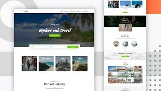 Design a Travel Website Using HTML and CSS | Step-by-Step Guide to Responsive Landing Page Website