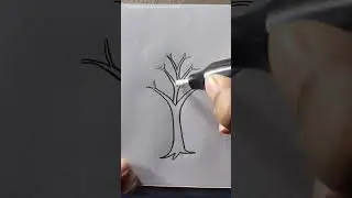 #tree #drawing #technique #shortsvideo #creativeart