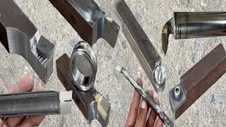 All lathe different turning and cutting tools making on lathe machines | Lathe Tools Making Ideas