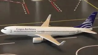 unboxing diecast Aircraft Model  COPA Airlines  Boeing 737-8V3  Mini Fun Land (001014)