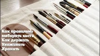 Как правильно выбирать кисти, держать,  ухаживать, хранить