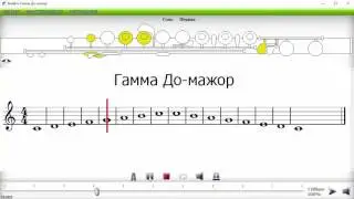 гамма до мажор поперечная флейта