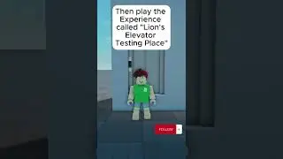 Roblox - Lion's Elevator Testing Place (Short 2)