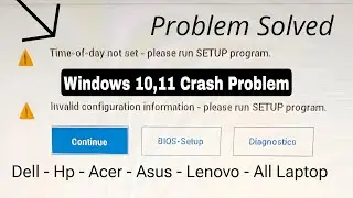 Invalid Configuration information Please run Setup Programme ?  Invalid configuration information