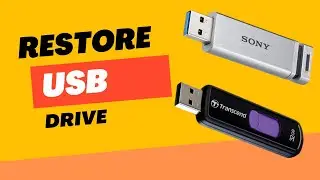 How To Restore USB Drive Back To Original Full Capacity/Size|