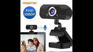 Веб камера 1080 p FHD веб камера 360 градусов с микрофоном из Алиэкспресс PEGATAH U6 Webcam full hd