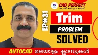 മലയാളം ട്യൂട്ടോറിയൽ AutoCad Malayalam How to change trim/extend to old version Trim problem solved