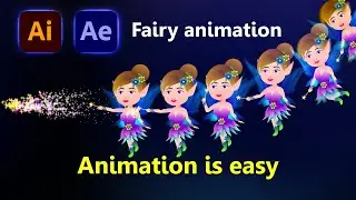 After effects character Animation workflow : Fairy character Animation Tutorial- No plugins-Arttutor