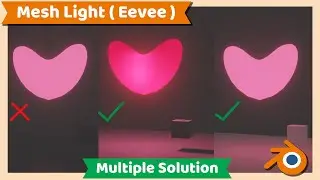 Blender Tutorial : Mesh Light or Object as Light Source ( Eevee )