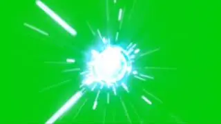 Green screen laser cannon effect