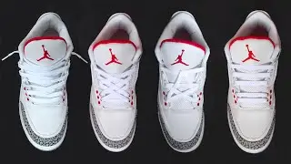 4 NEW Ways How To Lace Nike Air Jordan 3's | Nike Air Jordan 3 Lacing