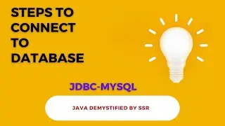 Steps to connect to database using JDBC