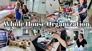 Whole House Organization Reset! Clean Declutter and Organizing Motivation / Clean with me