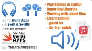 Ch. 1.17 Playing Sounds in SwiftUI (You Are Awesome app)