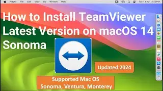 How to Install Team viewer Latest Version on macOS 14 Sonoma !! Updated 2024 !!