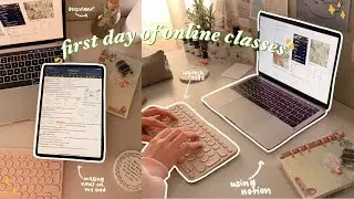 first day of online classes: a vlog 🧸