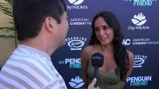 Alexis Joy Carpet Interview at My Penguin Friend Premiere