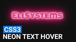 🤖 NEON LIGHT TEXT EFFECT ⚡️ HOVER TUTORIAL 🧿(Glowing Text, CSS, HTML)🥇