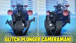 How to get GLITCH PLUNGER CAMERAMAN BADGE in Skibidi Toilet RP (ROBLOX)