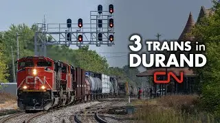 3 Train Day in Durand, MI: September 2024