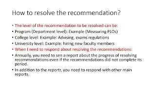 How to respond to the Review Panel Recommendations