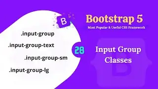 Bootstrap 5 input group classes.