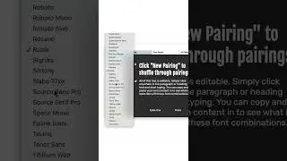 Font pairing in Figma #figma #figmadesign #figmaplugins